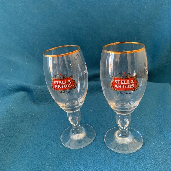 Stella Artois Other Stella Artois Gold Rimmed Chalice 33 Cl Stemmed